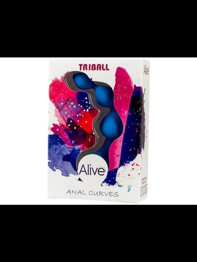 Анальная цепочка Triball синяя от Alive