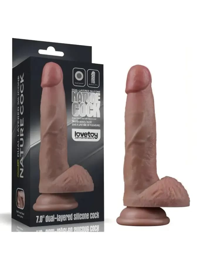 Фаллоимитатор Lovetoy (18,5×3,7 см) с двойной плотностью