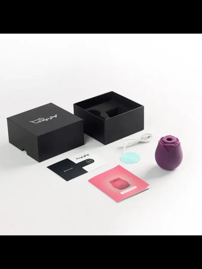 Rose Vibrator, фиолетовый — стимулятор в форме розы — фото 4