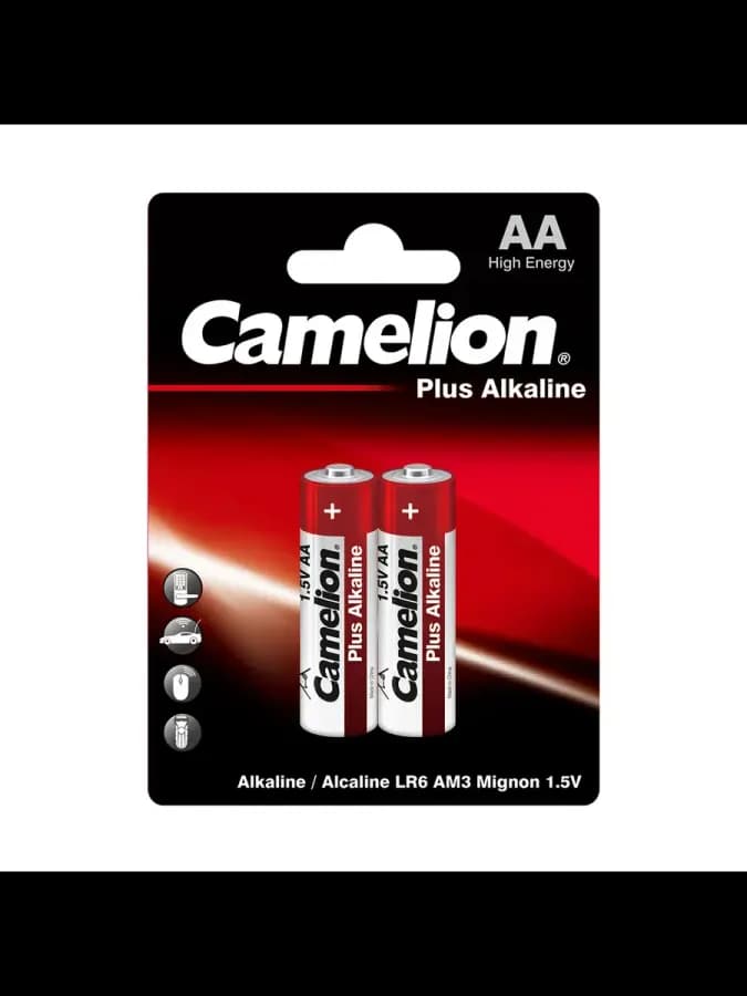 Батарейка CAMELION Plus Alkaline LR6-BP2 2 шт. (в блистере)