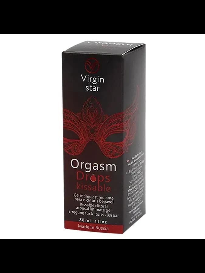 Лубрикант Virgin Star Orgasm Drops Kissable Lubricant — фото 2