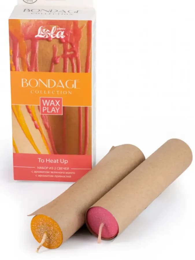 Набор из 2 Wax Play свечей Bondage To Heat Up — фото 2