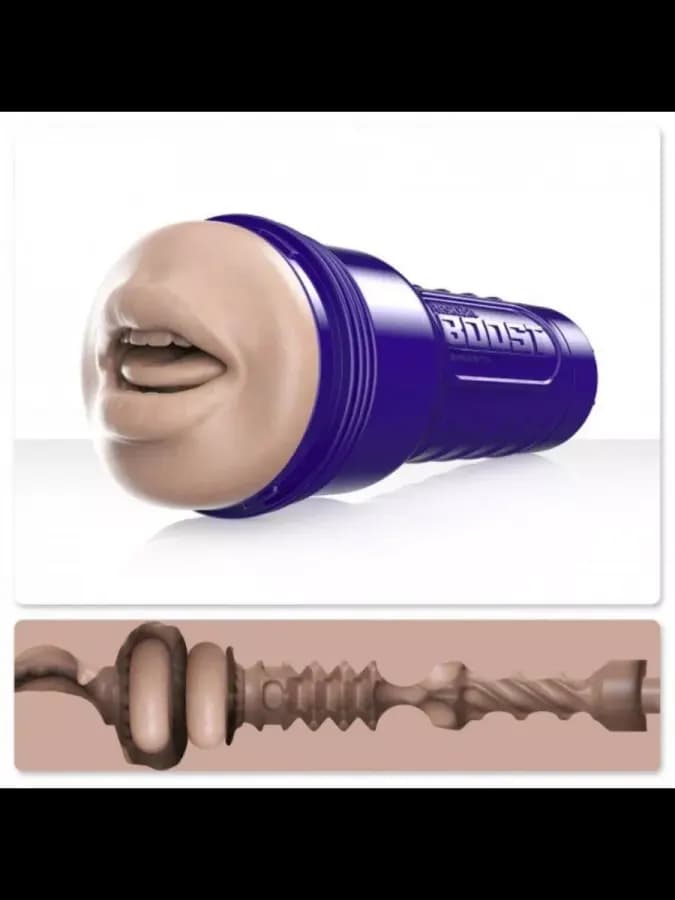 Мастурбатор реалистичный Fleshlight Boost Blow бежевый (рот)