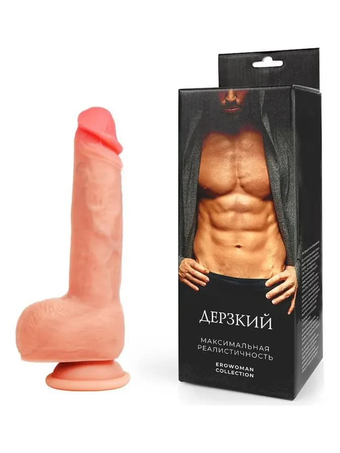 Дерзкий — фаллоимитатор на присоске, 16×4.9 см