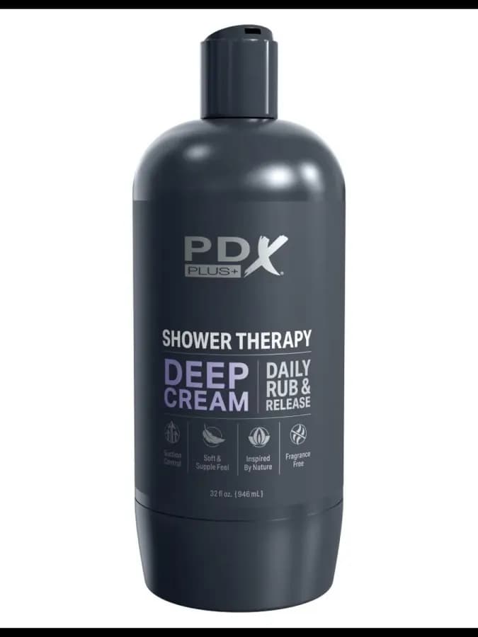 Мастурбатор мужской PDX Plus Shower Therapy Deep Cream — фото 2