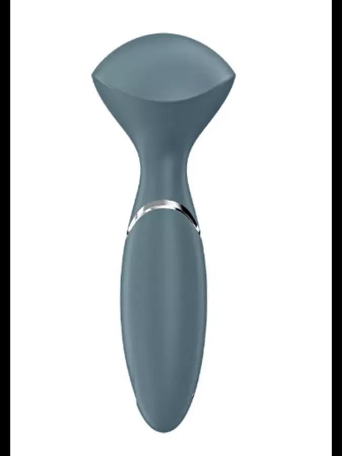Вибратор Satisfyer Mini Wand-er stonegrey (серый) — фото 3