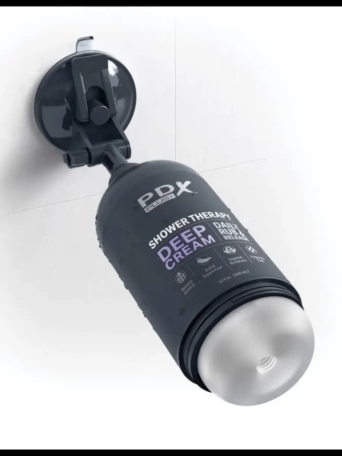 Мастурбатор мужской PDX Plus Shower Therapy Deep Cream — фото 4