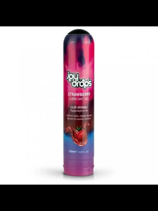 Смазка на водной основе Joydrops "Strawberry" с ароматом клубники, 125 мл