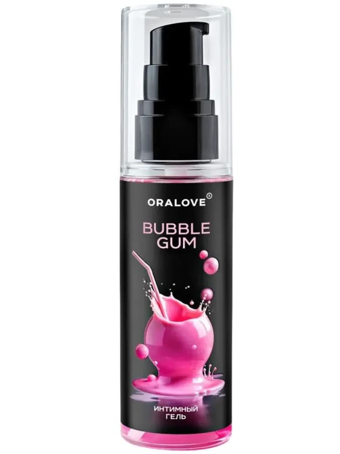 Съедобный гель BUBBLE GUM смазка 60мл
