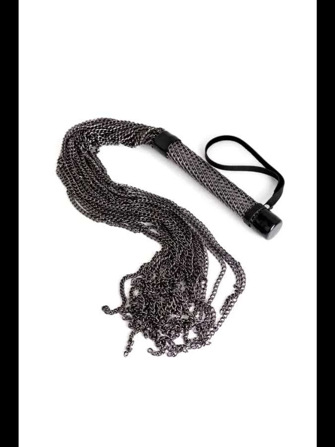 Плеть BDSM из металлических цепочек - 75 см