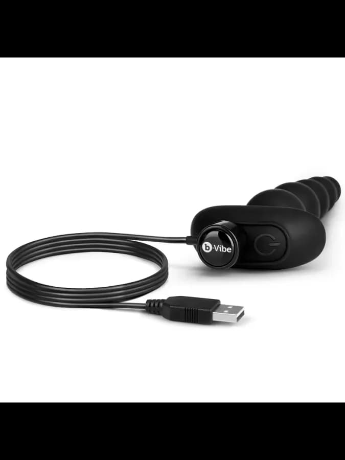 Анальные премиум-бусы с вибрацией B-Vibe Cinco Anal Beads — фото 3