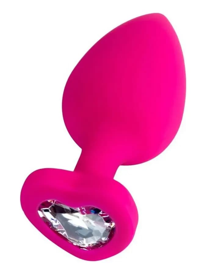 ToDo Diamond Heart — анальная втулка с прозрачным кристаллом