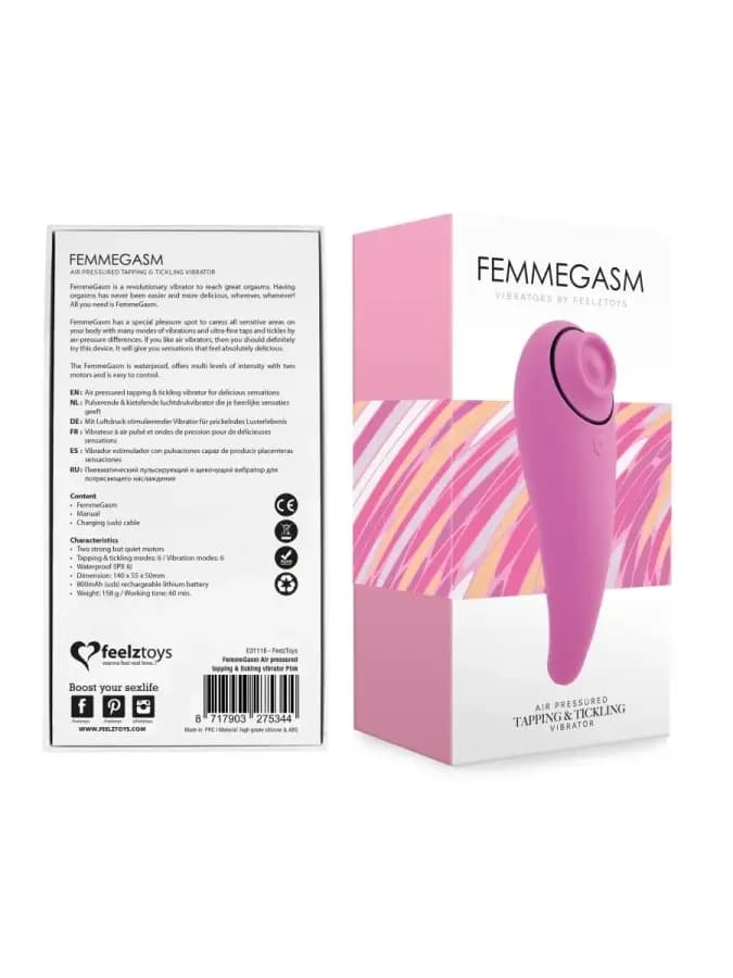 Волновой стимулятор клитора FemmeGasm розовый — фото 3