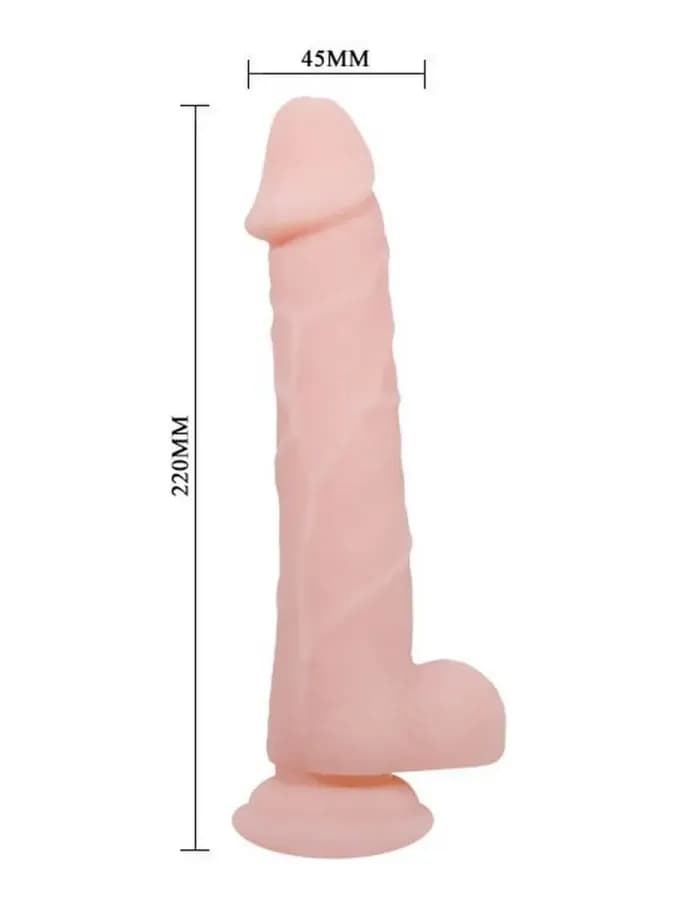 Фаллоимитатор с мошонкой на присоске Super Dildo (22×4,5 см) — фото 3