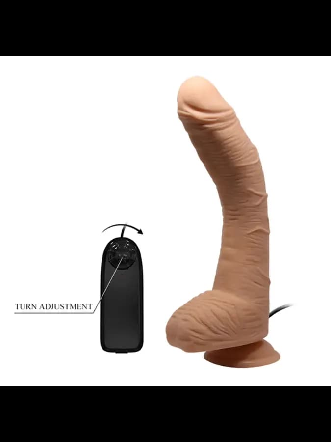 Фаллоимитатор Beautiful Alex Dildo с вибрацией и пультом управления (28,2×5 см) светлый — фото 3