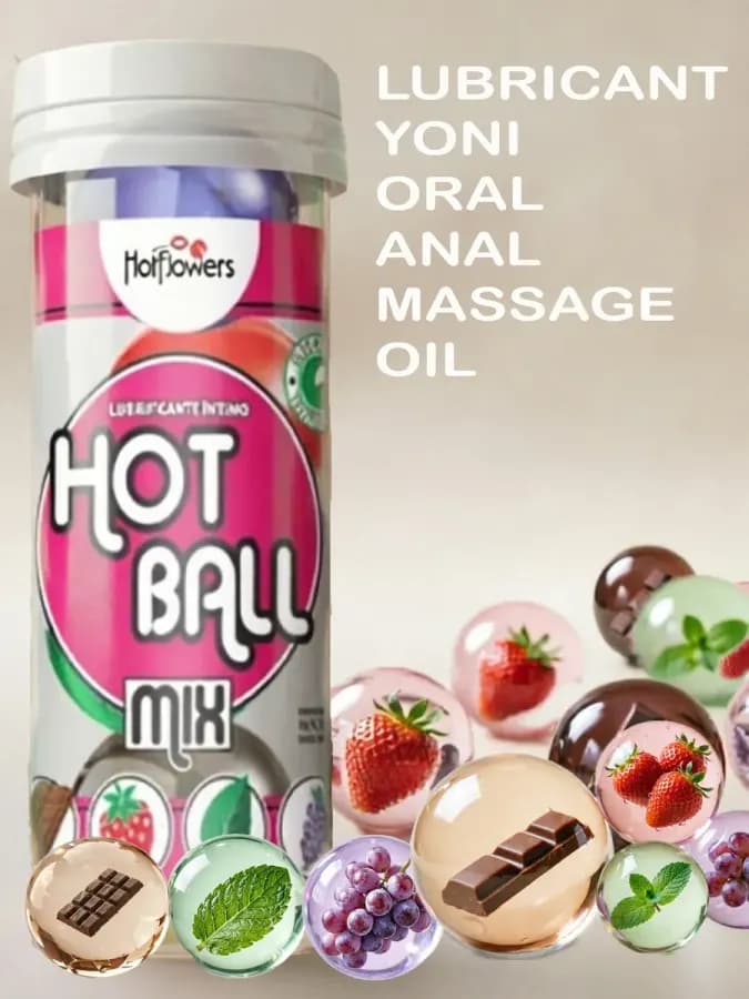 Лубрикант «Hot Ball Mix» на масляной основе, 4 шт х 3 г