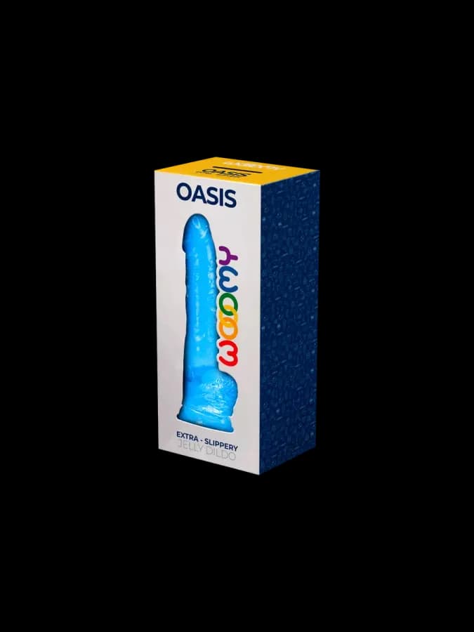 Фаллоимитатор Oasis голубой от WOOOMY (15 * 4,5 см.) — фото 2