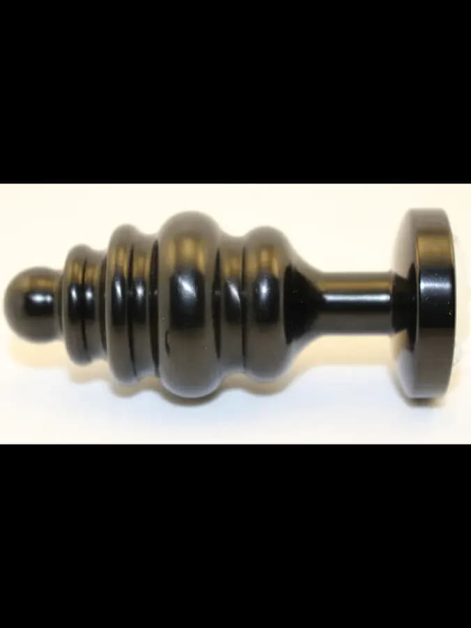 4sexdream Анальная пробка фигурная, малая, цвет: черный — фото 2