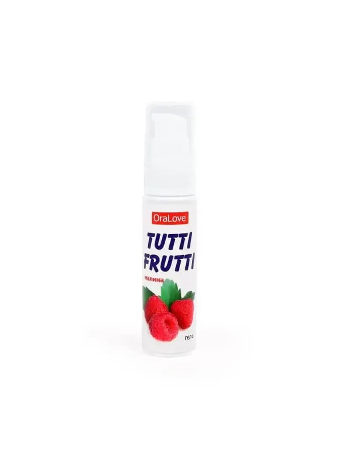 Гель-смазка Tutti-frutti с малиновым вкусом - 30 гр — фото 2