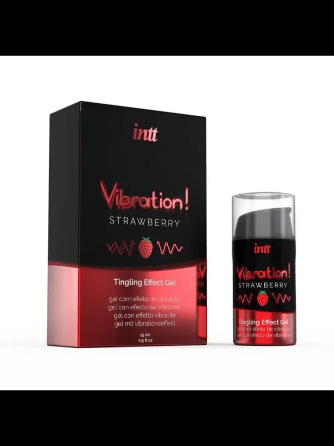 Увлажняющий гель с эффектом вибрации Vibration! Strawberry