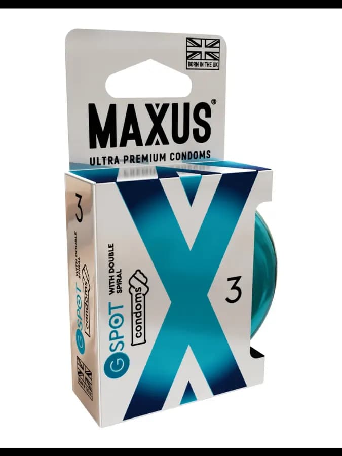 Презервативы MAXUS X-Edition G Spot, с двойной спиралью для стимуляции точки G, 3 шт