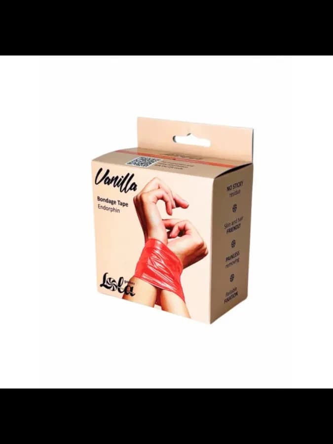 Красный бондадный скотч для тела Vanilla Endorphin Red