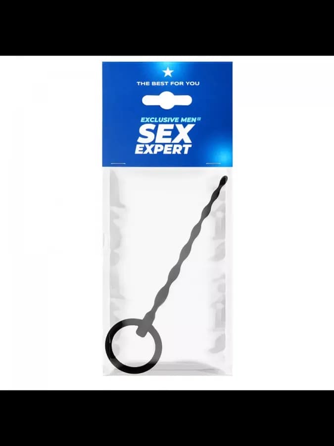 Гибкий уретральный стимулятор с кольцом Sex Expert — фото 2