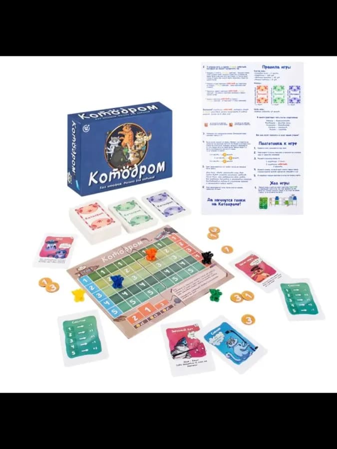 Настольная игра Котодром для взрослых 12+