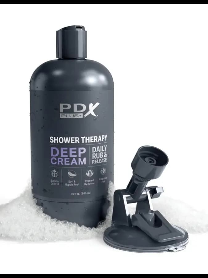 Мастурбатор мужской PDX Plus Shower Therapy Deep Cream — фото 3