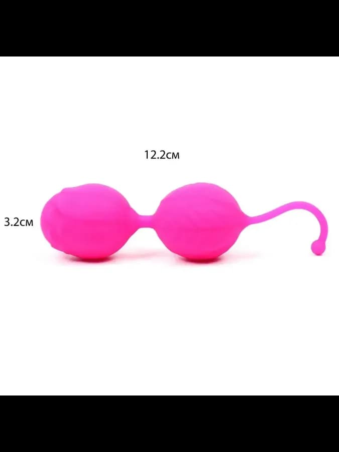 Для укрепления мышц влагалища шарики, розовый — фото 4