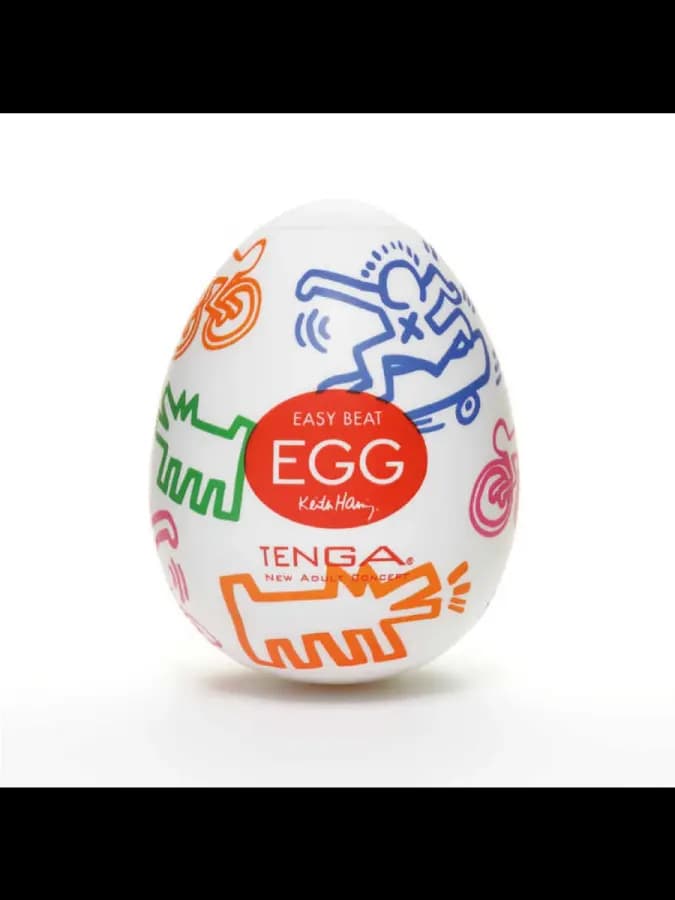 Мастурбатор мужской Tenga & Keith Haring Egg Street, яйцо