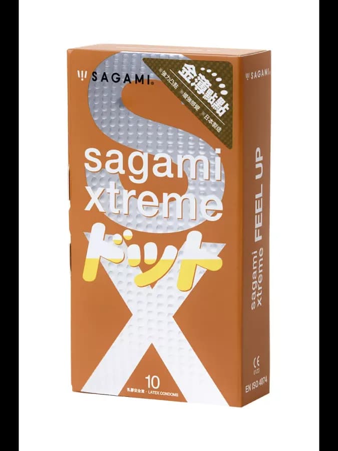Sagami Xtreme Feel Up 10 шт. Презервативы анатомической формы с рельефной текстурой — фото 3