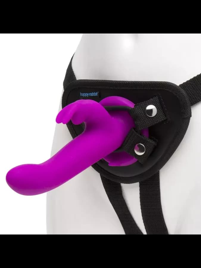 Страпон Happy Rabbit Strap-on Kit фиолетовый