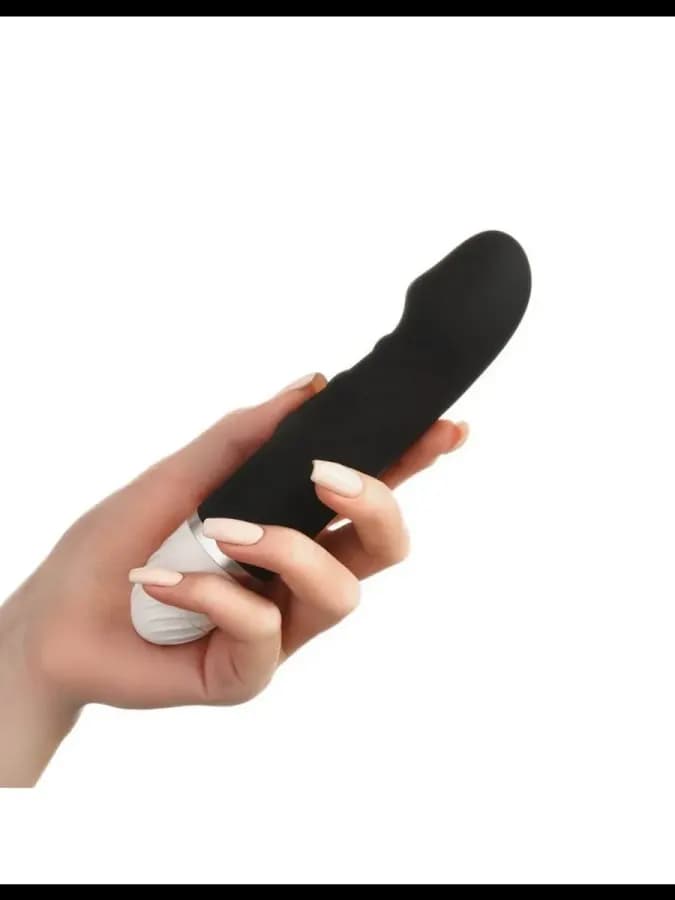 Вибратор со стимуляцией точки G, 17×3.5 см, чёрный — фото 2
