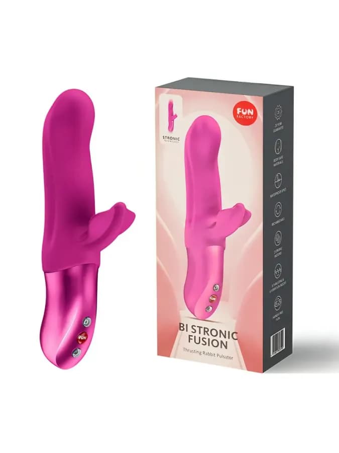 Пульсатор с вибрацией Bi Stronic Fusion, розовый