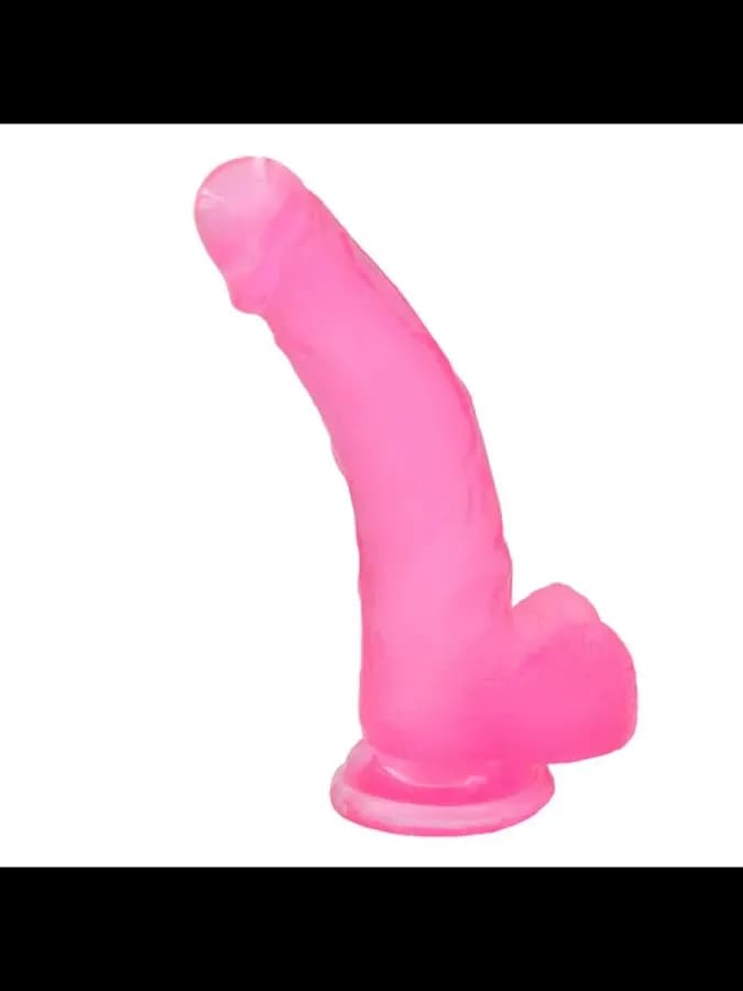 Фаллоимитатор Lovetoy Crystal Dildo Large (20×4,1 см) розовый