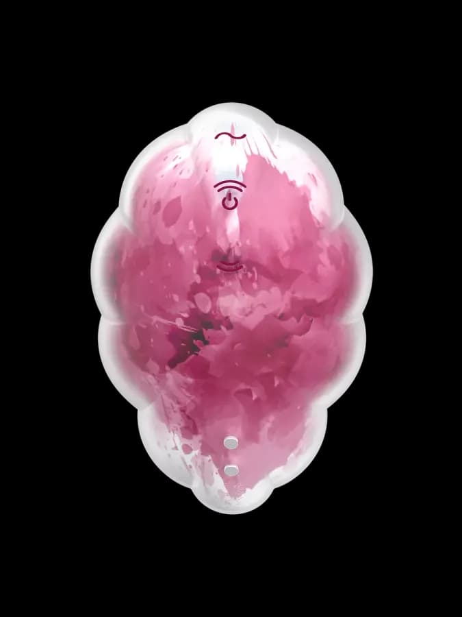 Стимулятор клитора с вибрацией и воздушной стимуляцией Satisfyer Cloud Dancer красно-белый — фото 3