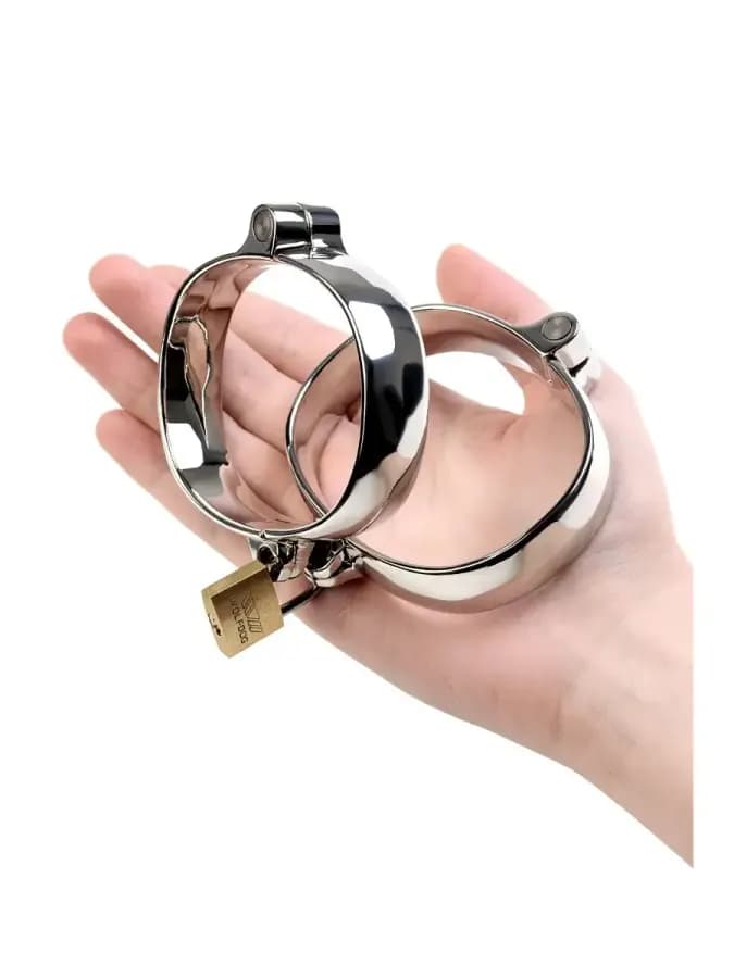 Наручники серебристые 8 см — фото 6