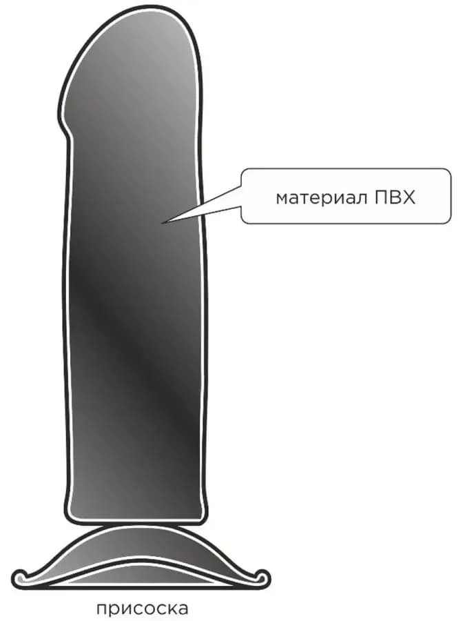 Реалистичный фаллоимитатор на присоске, 19.5см — фото 4