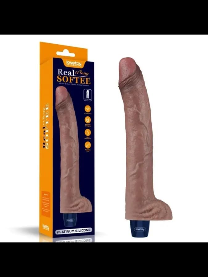 Реалистичный вибратор REAL SOFTEE (27*4 см.)
