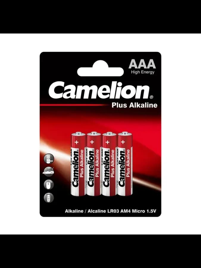 Батарейка CAMELION Plus Alkaline LR03-BP4 4 шт., блистер